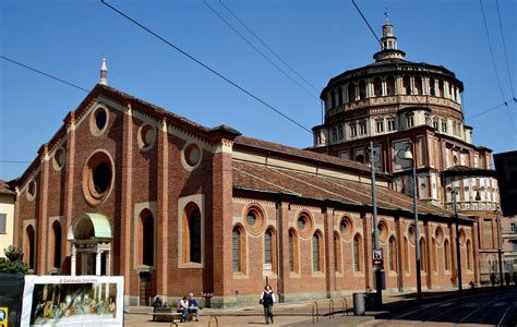 Santa Maria delle Grazie, The design of the dome at its background has been attributed to Bramante.