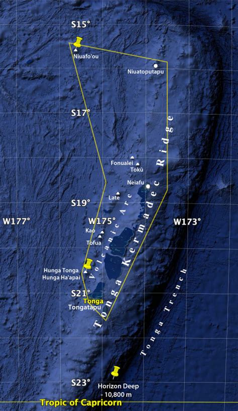 Detailed Map of Tonga - Nations Online Project