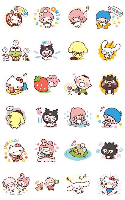 330 LINE stickers ideas | line sticker, stickers, kawaii stickers