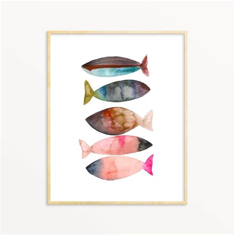 Whimsical Fish Art - Etsy