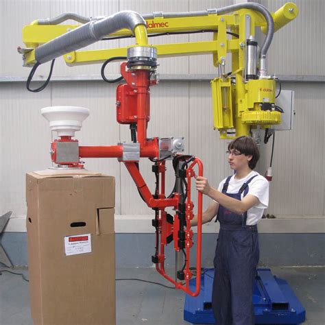 Box handling manipulator - DALMEC - pneumatic / with suction cup / positioning