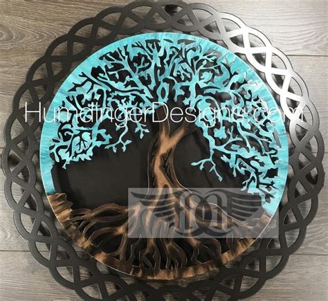 Tree of Life Metal Wall Art With Celtic Knot - Etsy