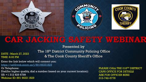 Car Jacking Safety Webinar – March 27 at 6:00 p.m. — RNRA Chicago