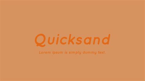 Quicksand Font Family : Download Free for Desktop & Webfont