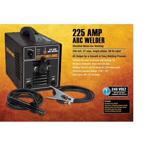 225 Amp-AC, 240 Volt, Stick Welder