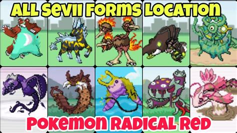 Pokemon radical red pokemon locations