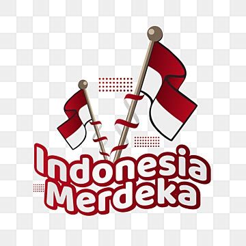 Indonesia Merdeka Vector PNG Images, Indonesia Ribbon Flag Merdeka For ...