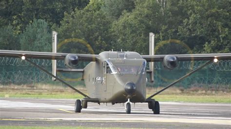 Short SC-7 Skyvan 3-100 G-BEOL Landing and Takeoff at Kleine Brogel Air Base Spottersday 2015 ...