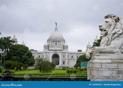 The Palace in India To Kolkata Victoria Memorial Hall Stock Photo ...