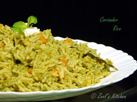 Coriander Rice |Coriander Rice Recipe | Zeel's Kitchen