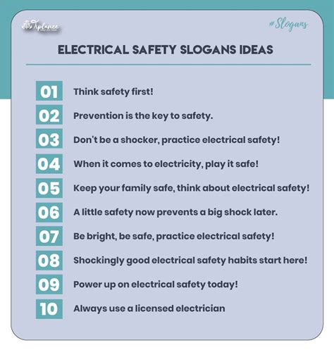 107+ Creative Electrical Safety Slogans Ideas & Taglines - Tiplance