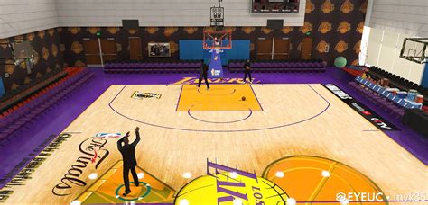 Fictional Los Angeles Lakers Court by Villager [FOR 2K20]