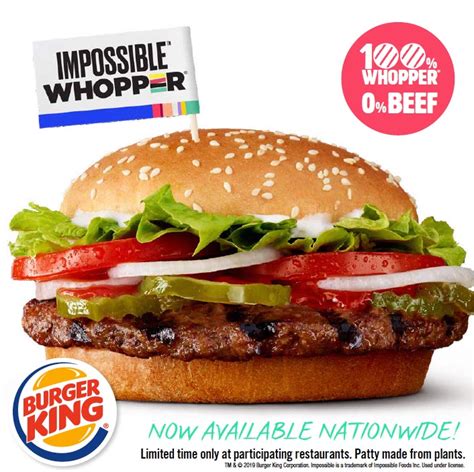 Burger King's new Impossible Whopper comes with fine print | Fox Business