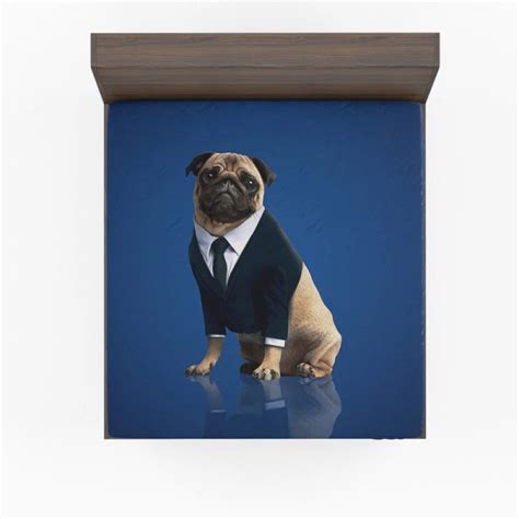 Frank The Pug Men In Black International Movie Fitted Sheet