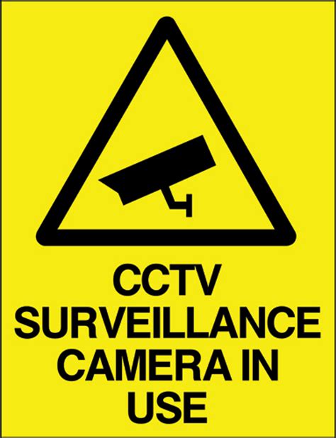 CCTV Surveillance camera in use sign