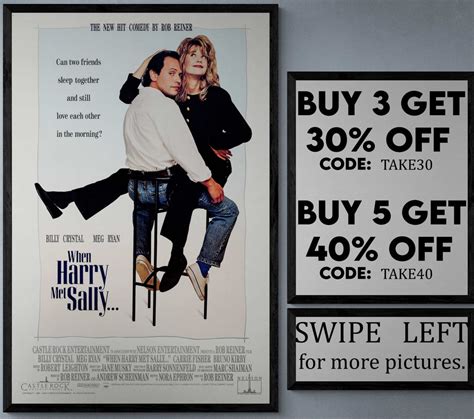 When Harry Met Sally Movie/show Poster Wall Art Printed & Shipped 926 ...