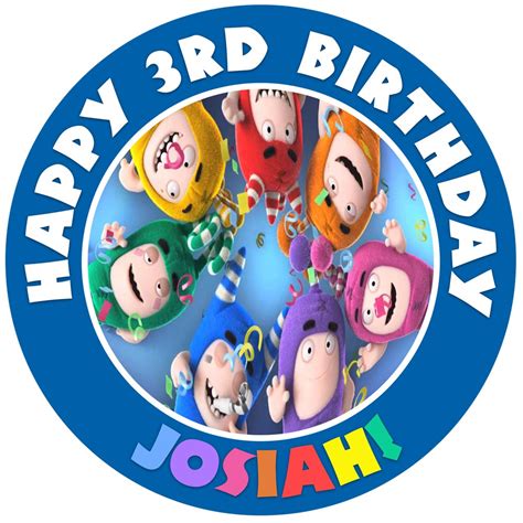 Oddbods Edible Cake Toppers Round – Cakecery