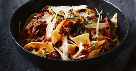 Slow-cooked lamb ragu with pappardelle | Recipe | Lamb ragu, Slow cooked lamb, Slow cooker lamb