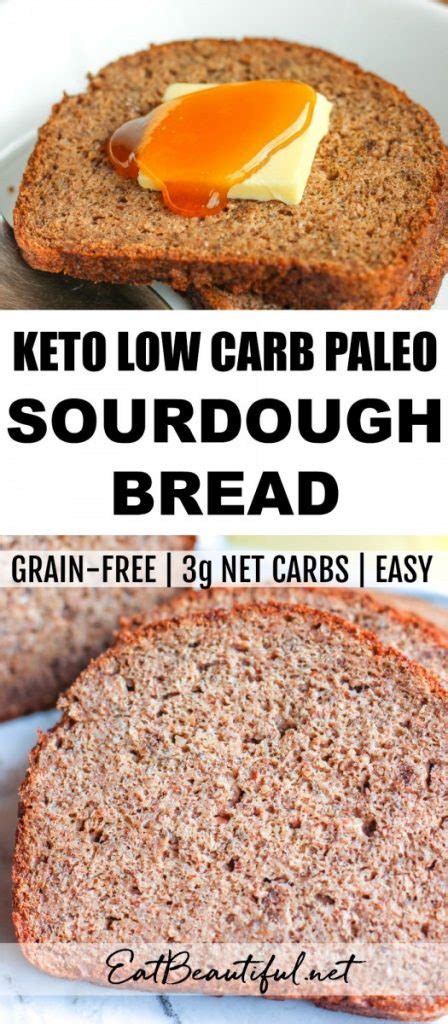 Keto Low Carb Sourdough Bread (Paleo, Gluten-free, Lectin-free option) - Eat Beautiful