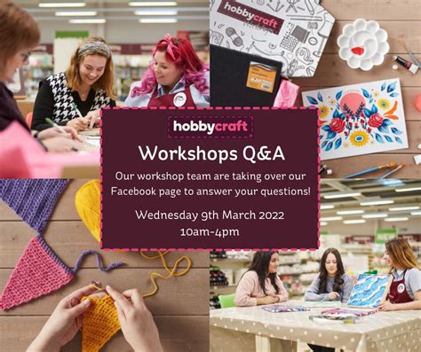 Hobbycraft on Twitter: "We have some exciting news! 😍 Our workshop team will be taking over our ...