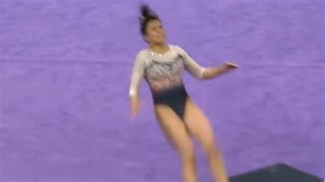 College gymnast suffers horrific injury Video - ABC News