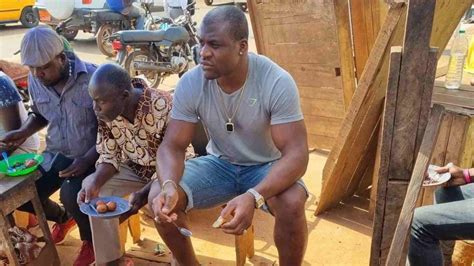 UFC heavyweight kingpin Francis Ngannou enjoys street food in his home ...