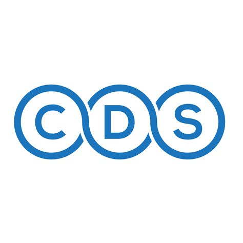 diseño de logotipo de letra cds sobre fondo blanco. concepto de ...