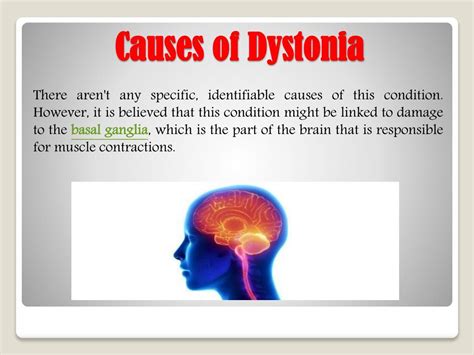 PPT - Dystonia: Symptoms, causes and treatment PowerPoint Presentation - ID:7480883