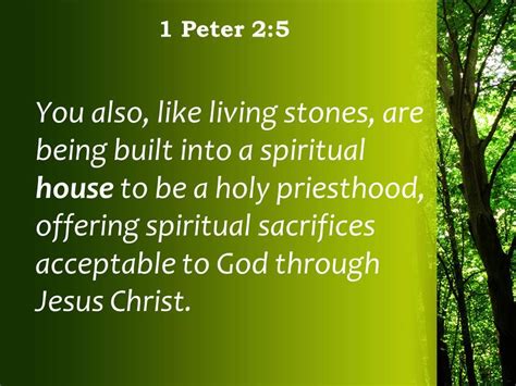 1 Peter 2 5 You Also Like Living Stones Powerpoint Church Sermon | Presentation PowerPoint ...