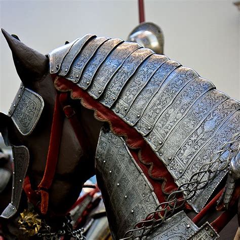 Horse armour– doesn't look very comfy for the horse! #tack #armour # ...