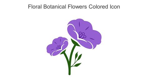 Floral Botanical Flowers Colored Icon In Powerpoint Pptx Png And ...