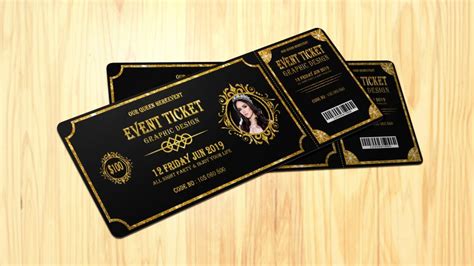 Music Concert Event Ticket Design – GraphicsFamily