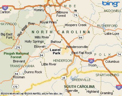 Laurel Park, North Carolina Area Map & More