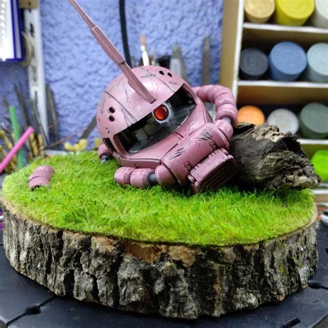 [WIP] Zaku head 1/35 diorama : r/Gunpla