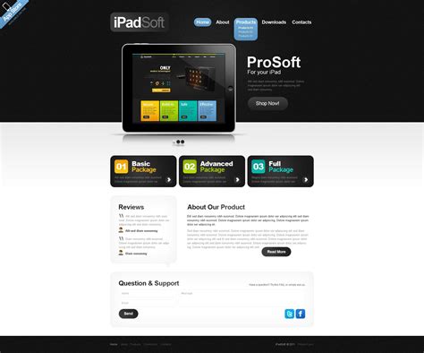 Software Company Website Template #40231 - TemplateMonster