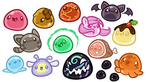 A Bunch of Slimes by TinklyWinkly on DeviantArt