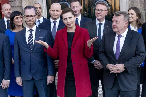 Danish Prime Minister Frederiksen presents new three-party government