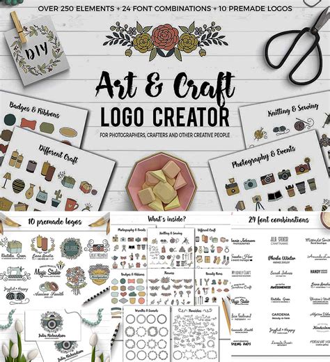 Art and craft logo creator | Free download