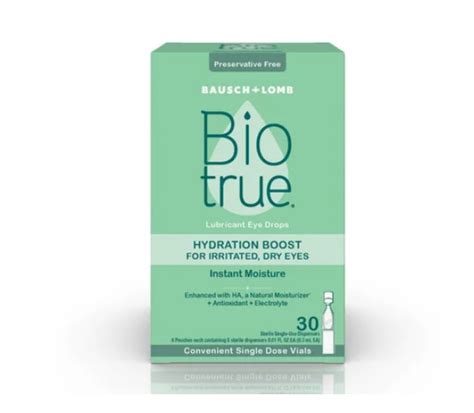 Biotrue® Hydration Boost Lubricant Eye Drops 30 ct | Dry Eye Relief: EZContacts.com