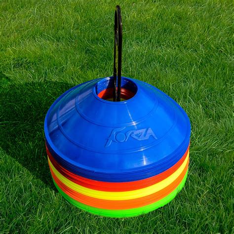 50 FORZA Hockey Training Marker Cones [Multi Coloured] | Net World Sports