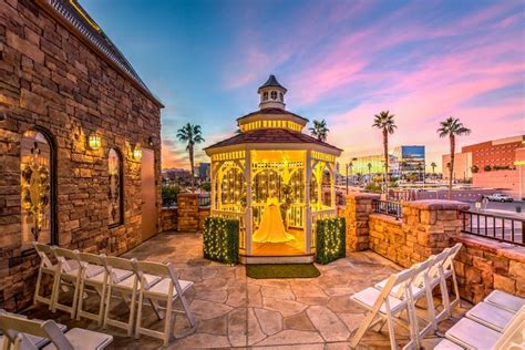 The Terrace wedding venue at sunset | Outdoor las vegas wedding, Las ...