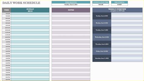 Free Daily Schedule Template Of Free Daily Schedule Templates for Excel ...