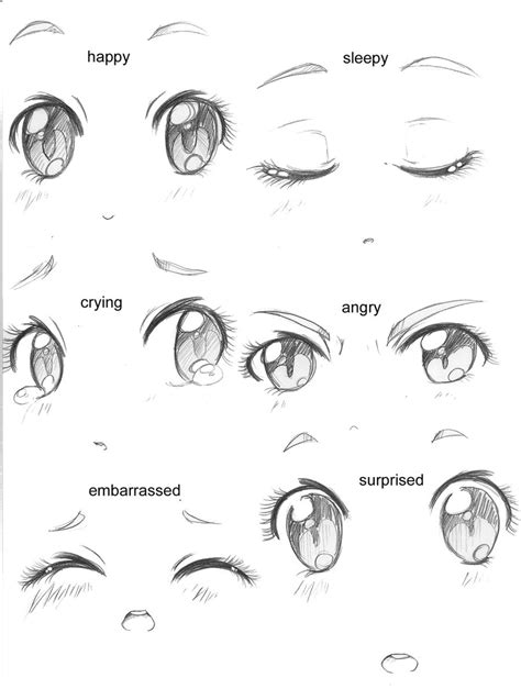 .:Manga Eyes:: Expressions:. by capochi on DeviantArt