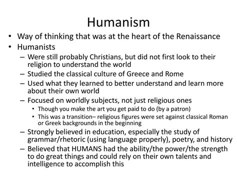 PPT - Humanism and the Renaissance PowerPoint Presentation, free download - ID:2111590