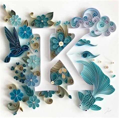 Quilling Paper Letters, Beautiful Paper quilling Art | Quilling designs, Quilling patterns ...