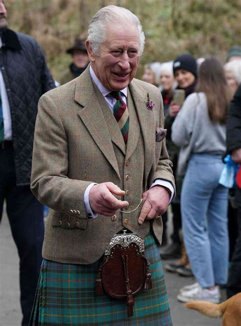 King Charles Smiles in Kilt During Scotland Outing Amid Prince Harry Book