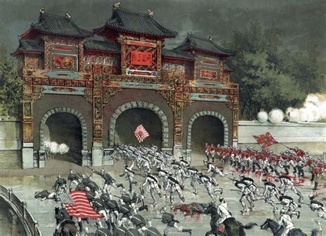 Battle of Peking Boxer Rebellion 1900 Rolled Canvas Art - Science ...