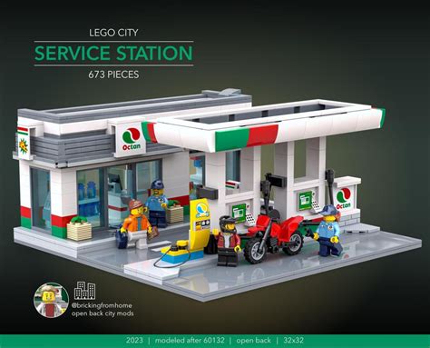 LEGO MOC Lego City Service Station by brickingfromhome | Rebrickable ...