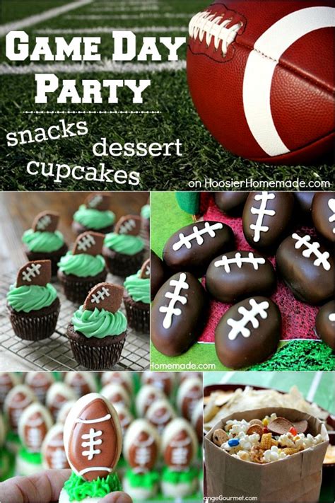 Game Day Party Food Desserts and Cupcakes - Hoosier Homemade