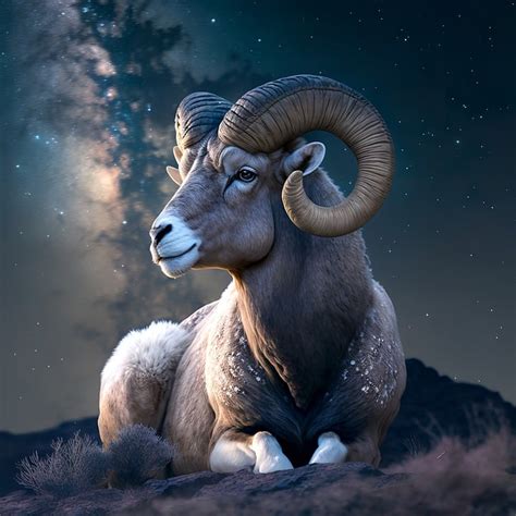 Download Ram, Night Sky, Sheep. Royalty-Free Stock Illustration Image ...